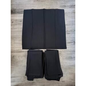 Cloth, black napkins